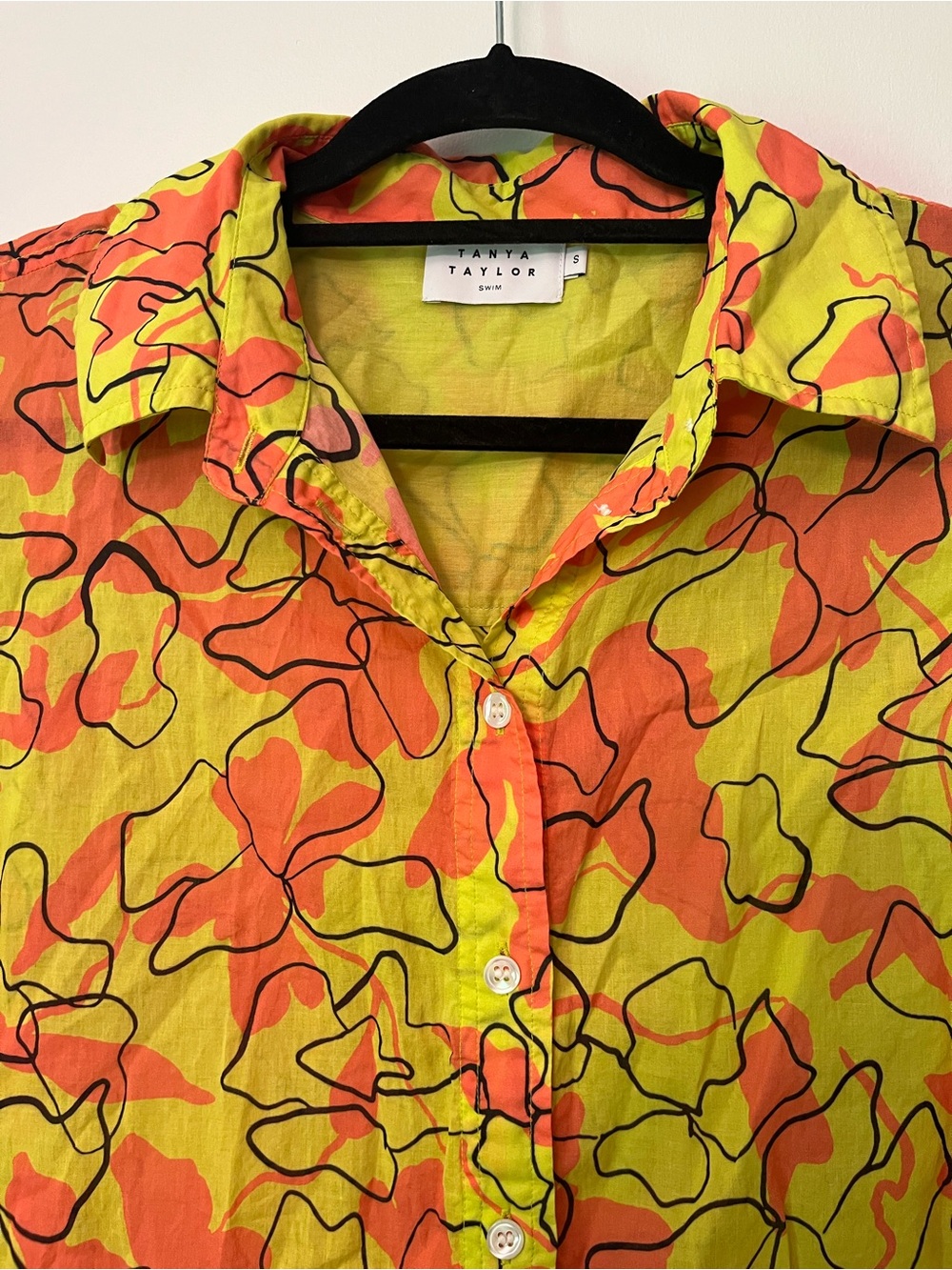 TANYA TAYLOR Calandra Top 100% Cotton size S - Picture 9 of 12